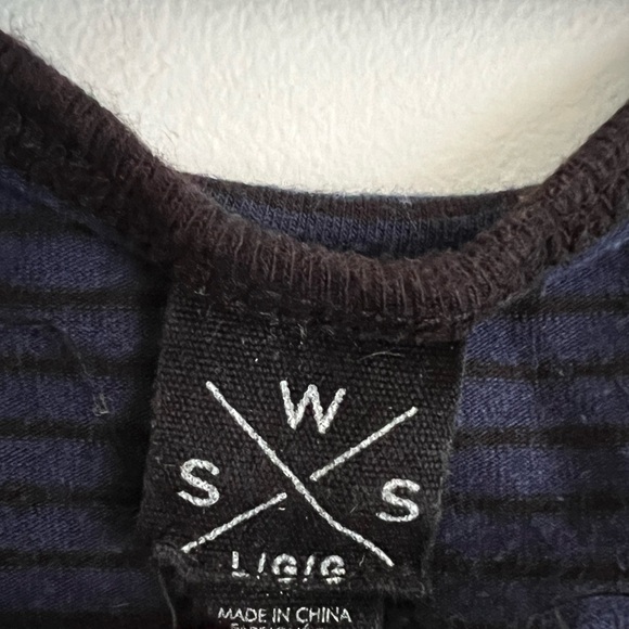 Striped Cropped Fitted Tank - Picture 4 of 5